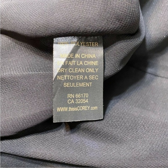 Anthropologie Corey Lynn Calter Blue & Black Polka Dot Dress - Picture 3 of 14